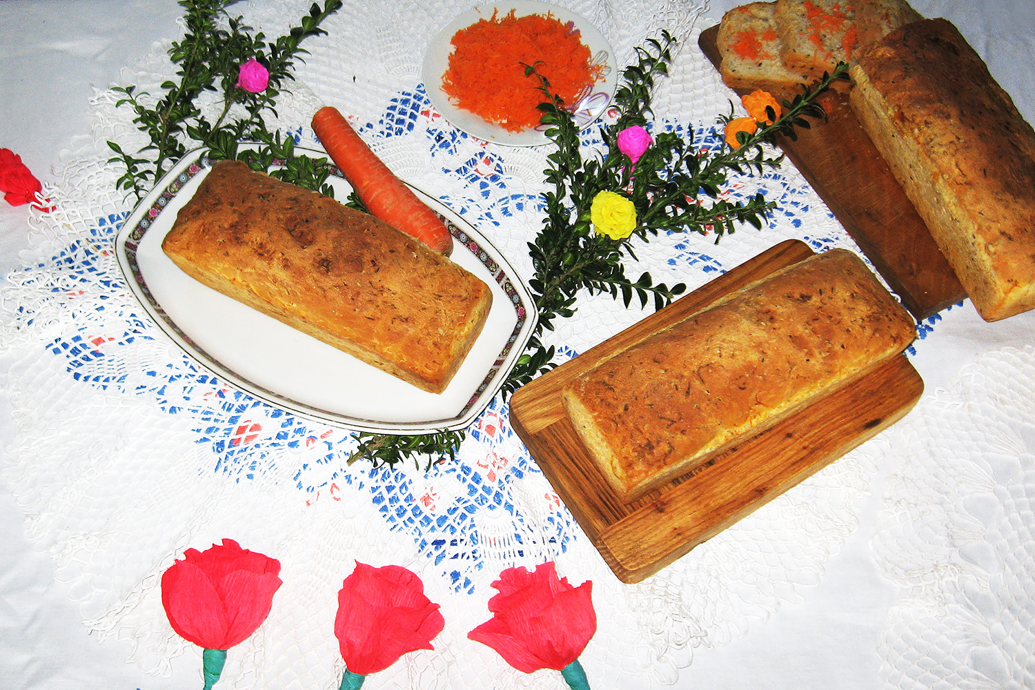 Chleb bogucki marchwiowy / Fot. Zdjęcie udostępnione przez Świętokrzyski Ośrodek Doradztwa Rolniczego w Modliszewicach