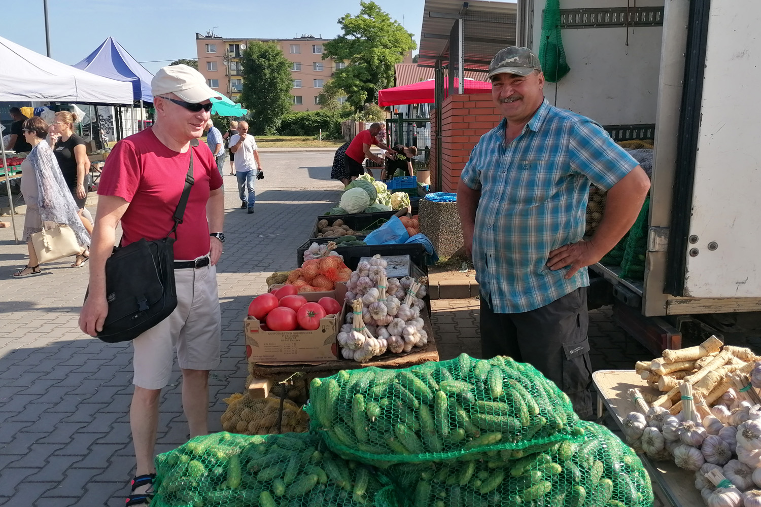 Ceny warzyw i owoców na targu w Pińczowie (26.07.2023)