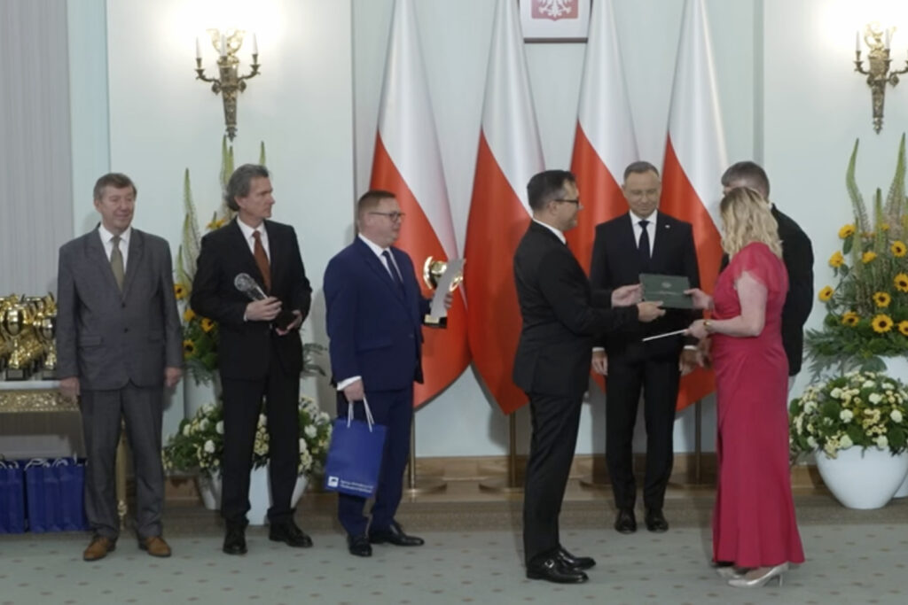 Małżeństwo rolników z Baranowa Laureatami Krajowymi AgroLigi 2023 / Fot. Kancelaria Prezydenta Rzeczpospolitej Polskiej