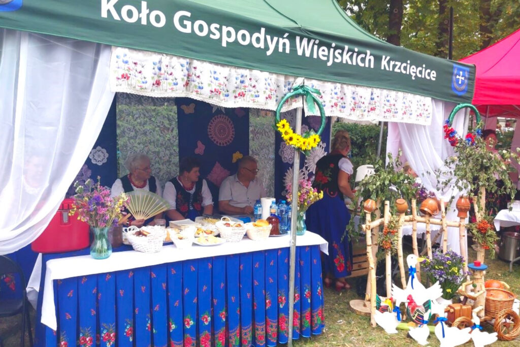 Stoisko Koła Gospodyń Wiejskich Sikoreczki w Krzcięcicach / Fot. ŚODR