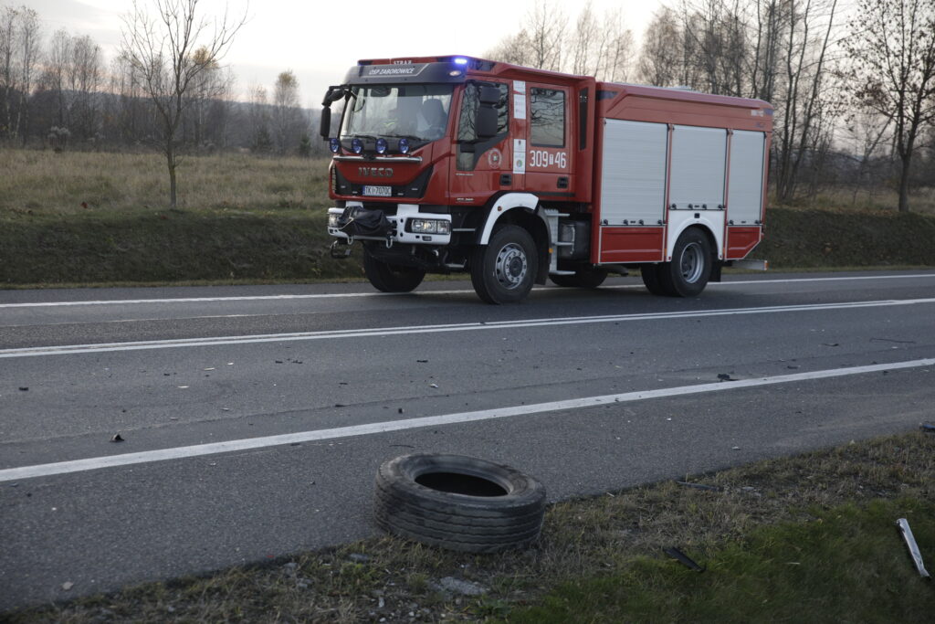 Wypadek / źródło: straż pożarna